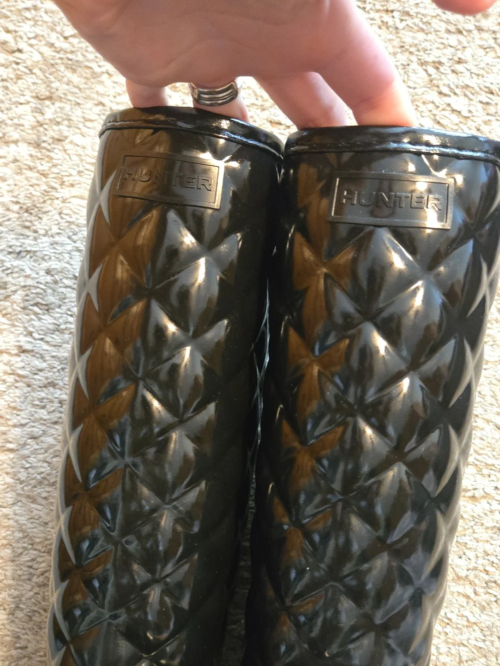 Hunter Adjustable Quilted Tall Rain Boots